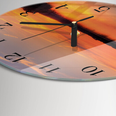 Orologio rotondo Tramonto