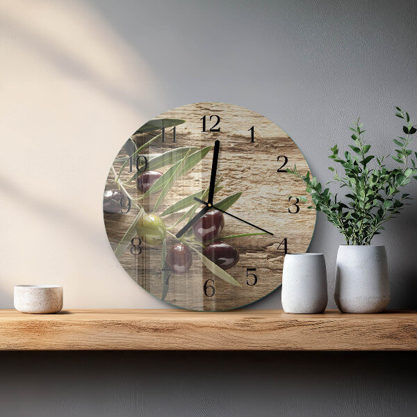 Orologio rotondo Olive