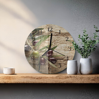 Orologio rotondo Olive
