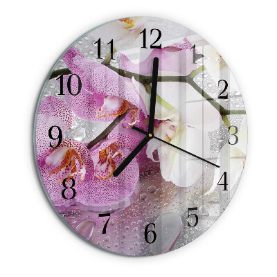 Orologio rotondo Orchidea
