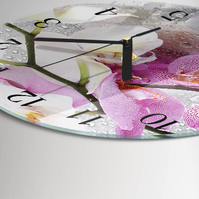 Orologio rotondo Orchidea
