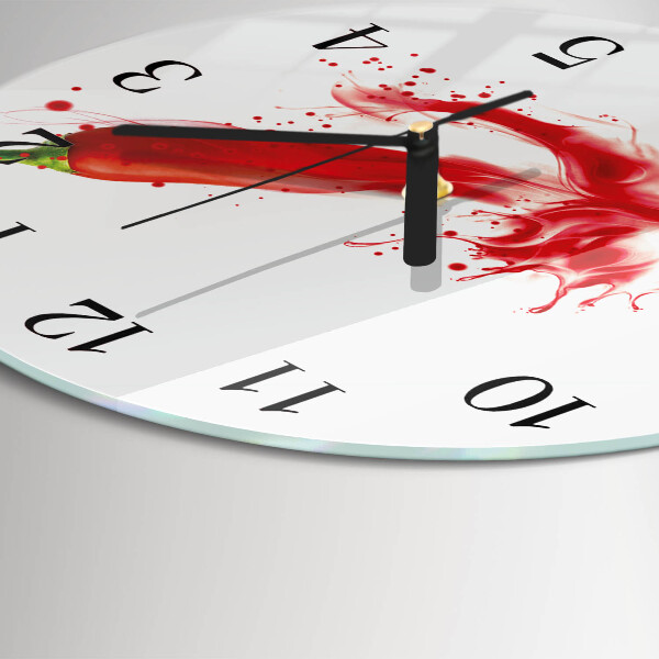 Orologio rotondo peperoncino