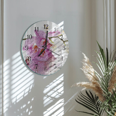 Orologio rotondo Orchidea