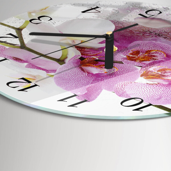 Orologio rotondo Orchidea