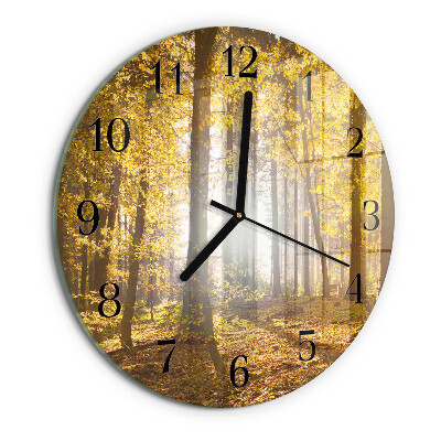 Orologio rotondo Autunno nella foresta