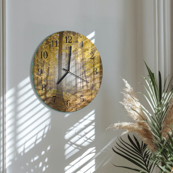 Orologio rotondo Autunno nella foresta