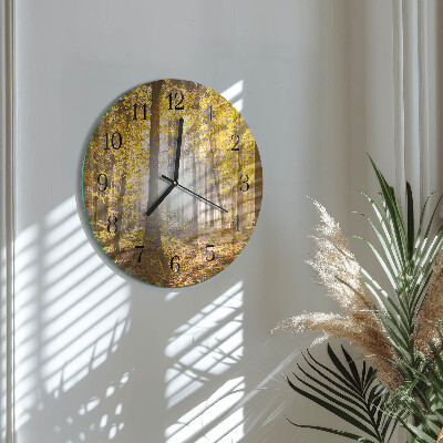 Orologio rotondo Autunno nella foresta