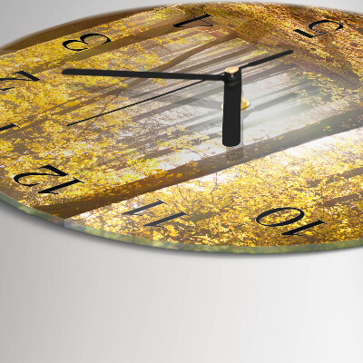 Orologio rotondo Autunno nella foresta