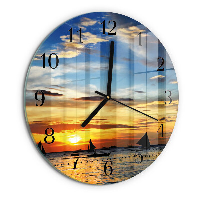 Orologio rotondo Tramonto