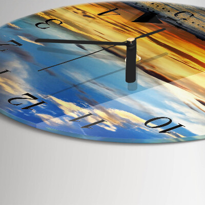 Orologio rotondo Tramonto