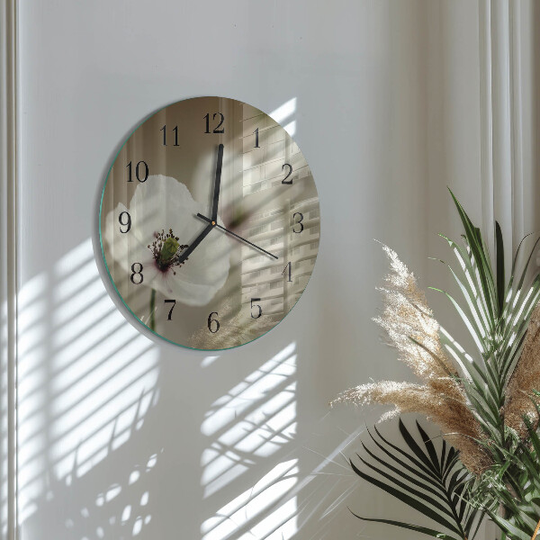 Orologio rotondo Papavero