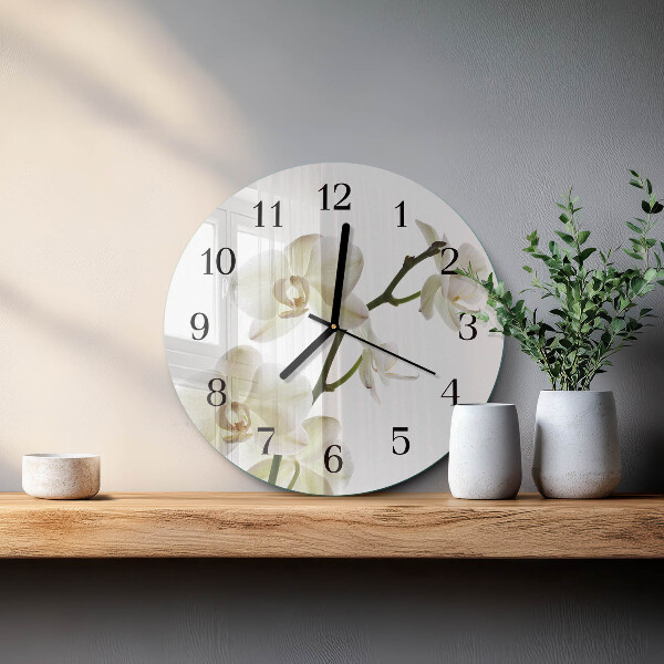 Orologio rotondo Orchidea