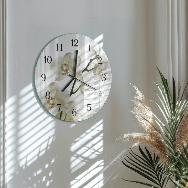 Orologio rotondo Orchidea