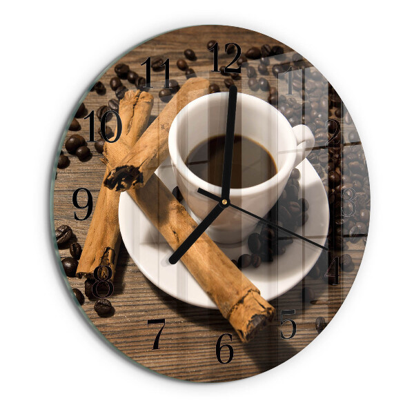 Orologio rotondo Caffè alla cannella