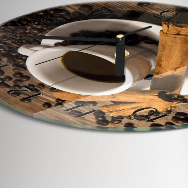 Orologio rotondo Caffè alla cannella