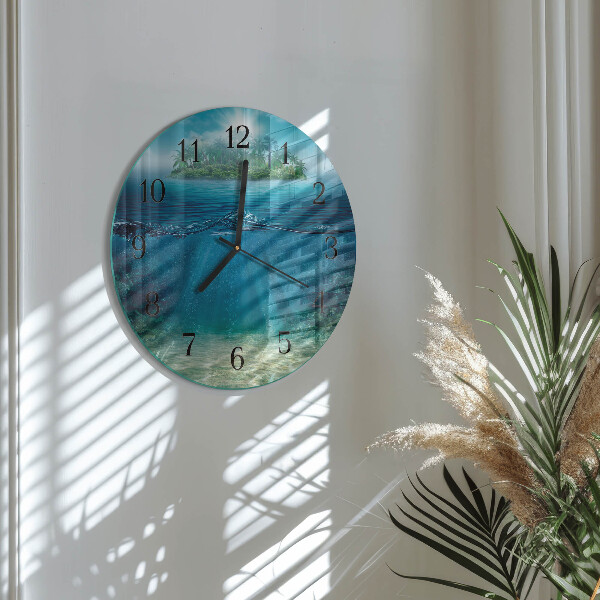 Orologio rotondo fondale marino