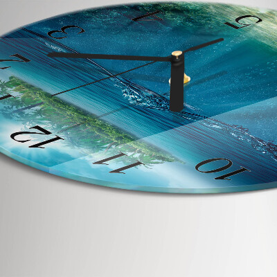Orologio rotondo fondale marino