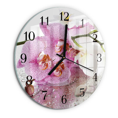 Orologio rotondo Orchidea