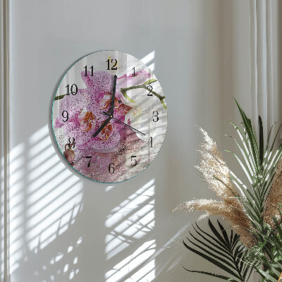 Orologio rotondo Orchidea