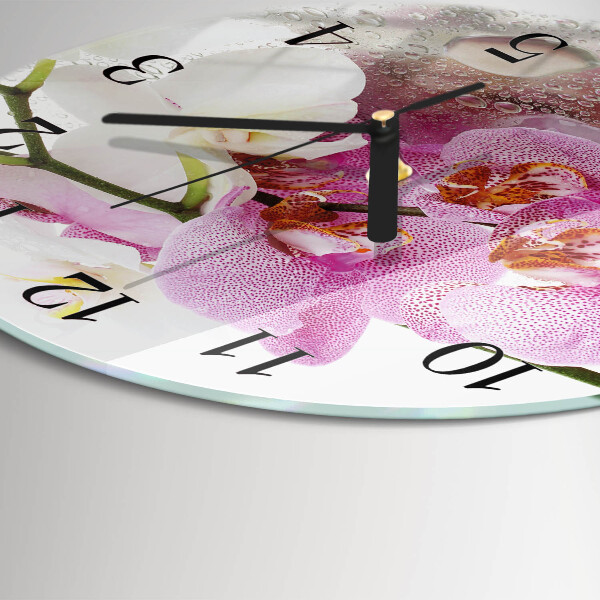 Orologio rotondo Orchidea