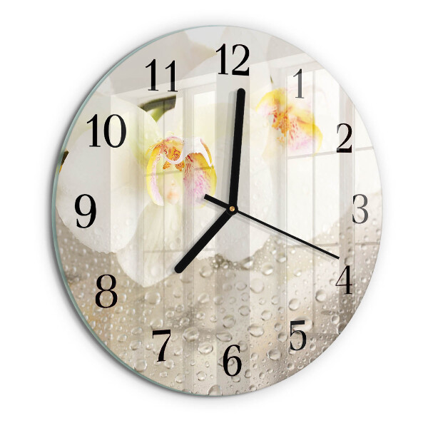 Orologio rotondo Orchidea