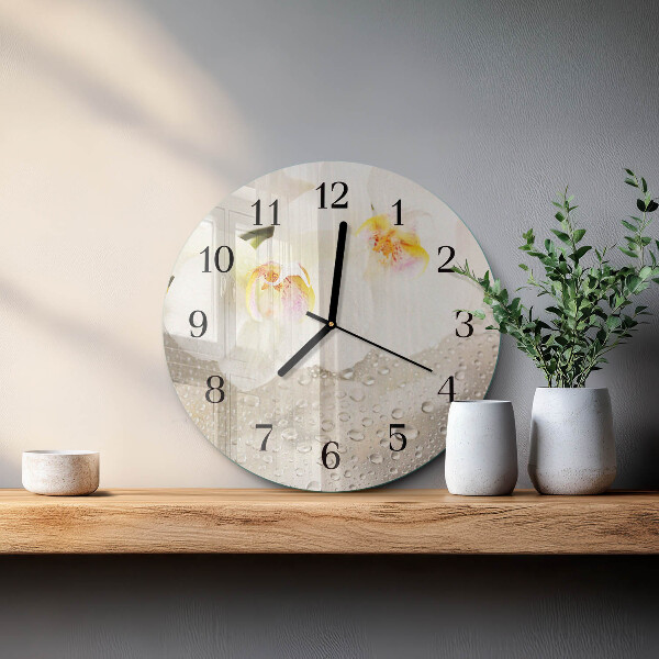Orologio rotondo Orchidea