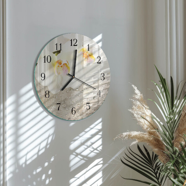 Orologio rotondo Orchidea