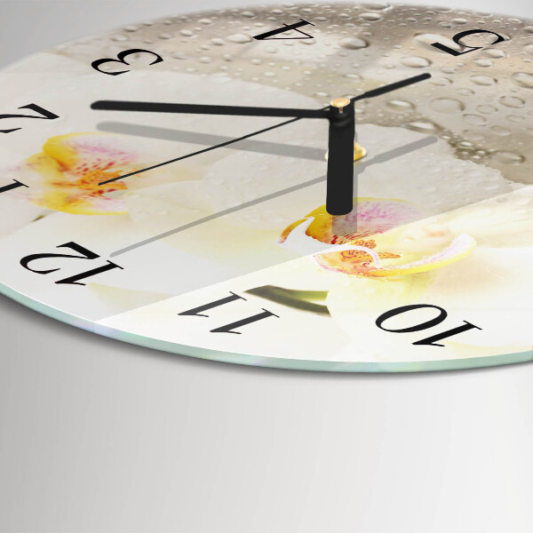 Orologio rotondo Orchidea