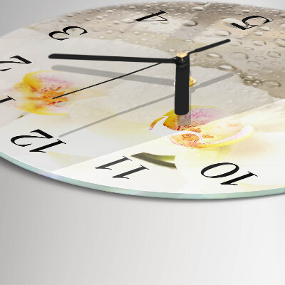 Orologio rotondo Orchidea