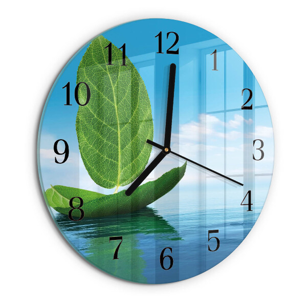 Orologio rotondo Foglie