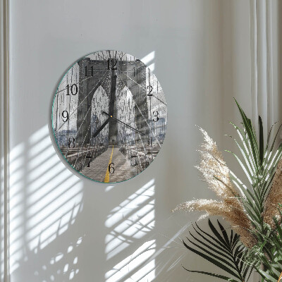 Orologio rotondo Ponte di Brooklyn