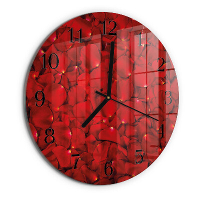 Orologio rotondo Petali di rosa