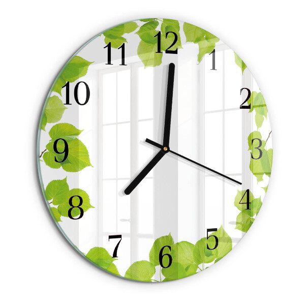 Orologio rotondo Foglie