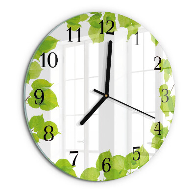 Orologio rotondo Foglie