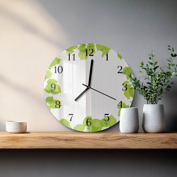 Orologio rotondo Foglie