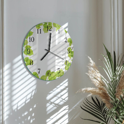 Orologio rotondo Foglie