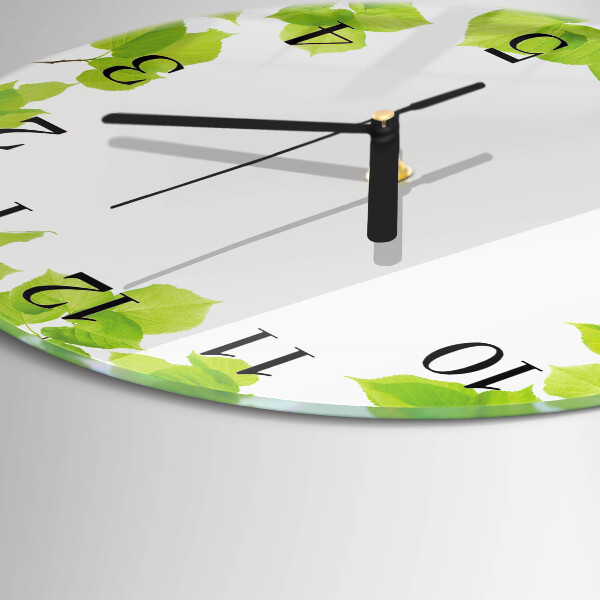 Orologio rotondo Foglie