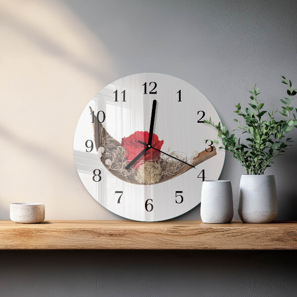 Orologio rotondo Rosa