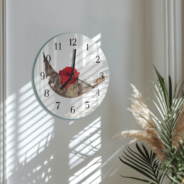 Orologio rotondo Rosa