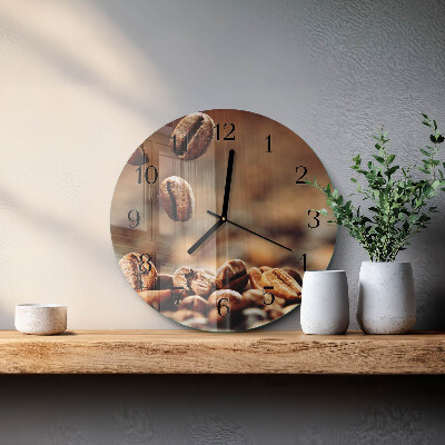 Orologio rotondo chicchi di caffè