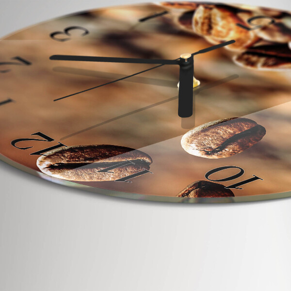 Orologio rotondo chicchi di caffè