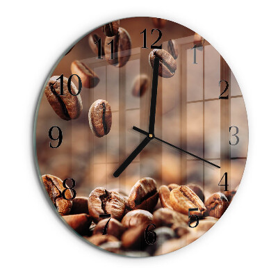 Orologio rotondo chicchi di caffè