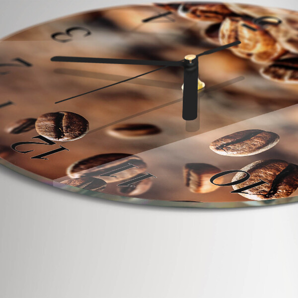 Orologio rotondo chicchi di caffè