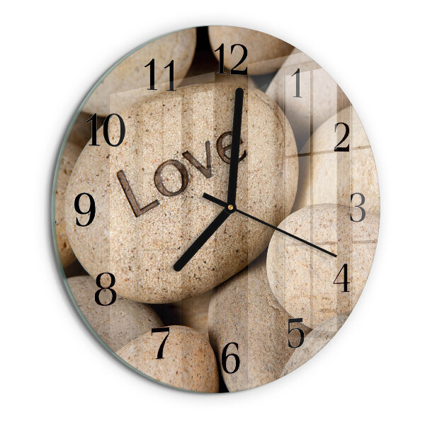Orologio rotondo Pietre