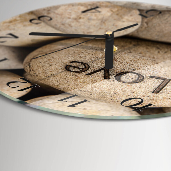 Orologio rotondo Pietre