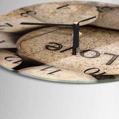 Orologio rotondo Pietre