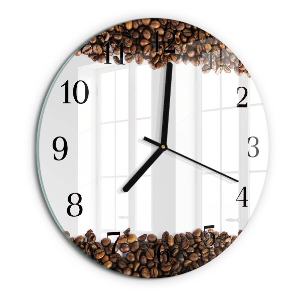 Orologio rotondo chicchi di caffè