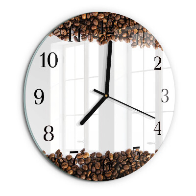 Orologio rotondo chicchi di caffè