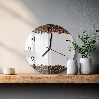 Orologio rotondo chicchi di caffè
