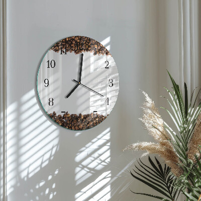 Orologio rotondo chicchi di caffè